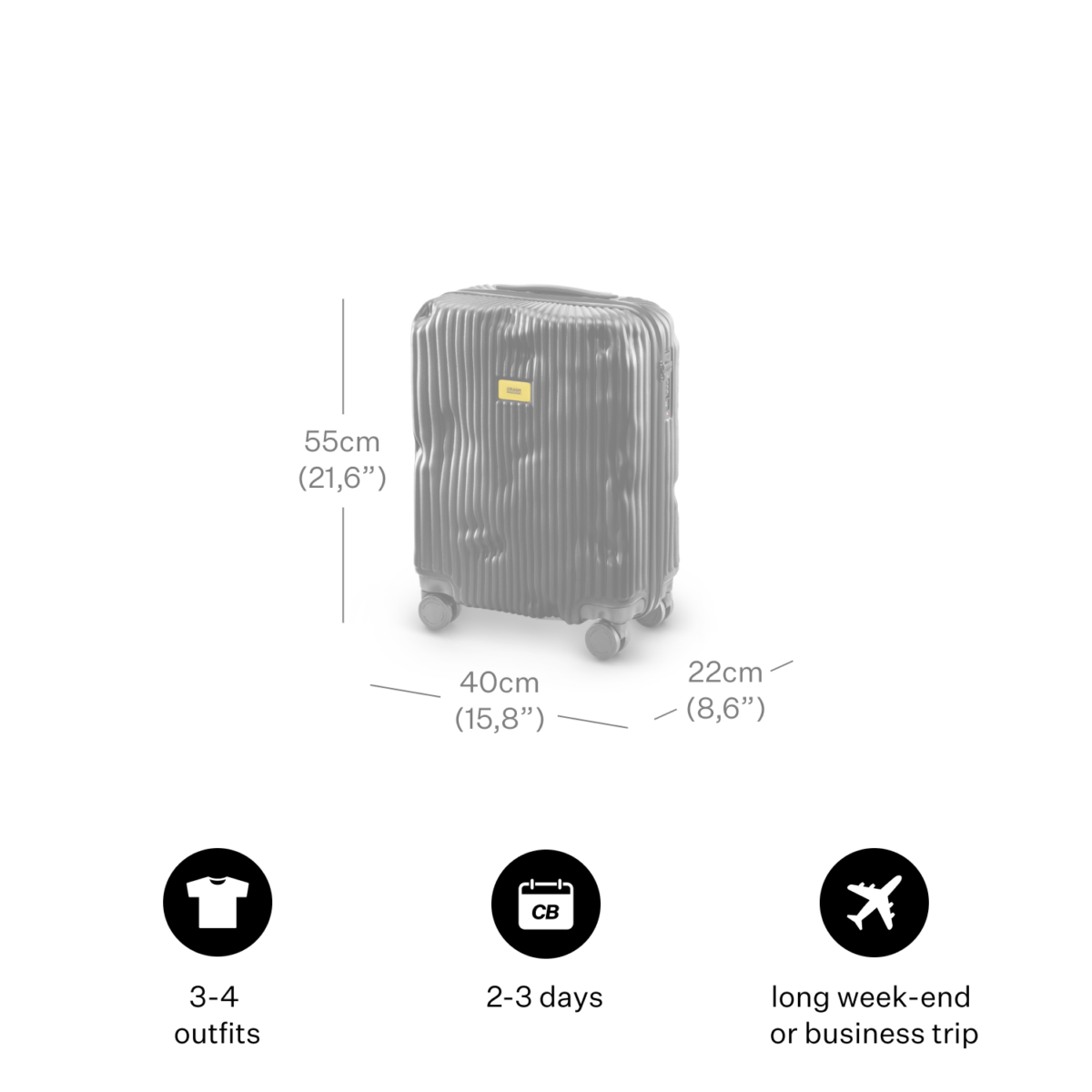 Crash-Baggage_luggage_Black_Size_Cabin Crash-Baggage_luggage_Black_Size_Cabin
