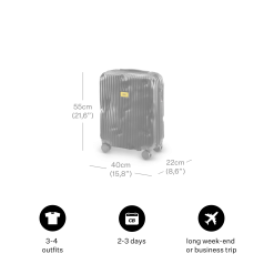 Crash-Baggage_luggage_Black_Size_Cabin