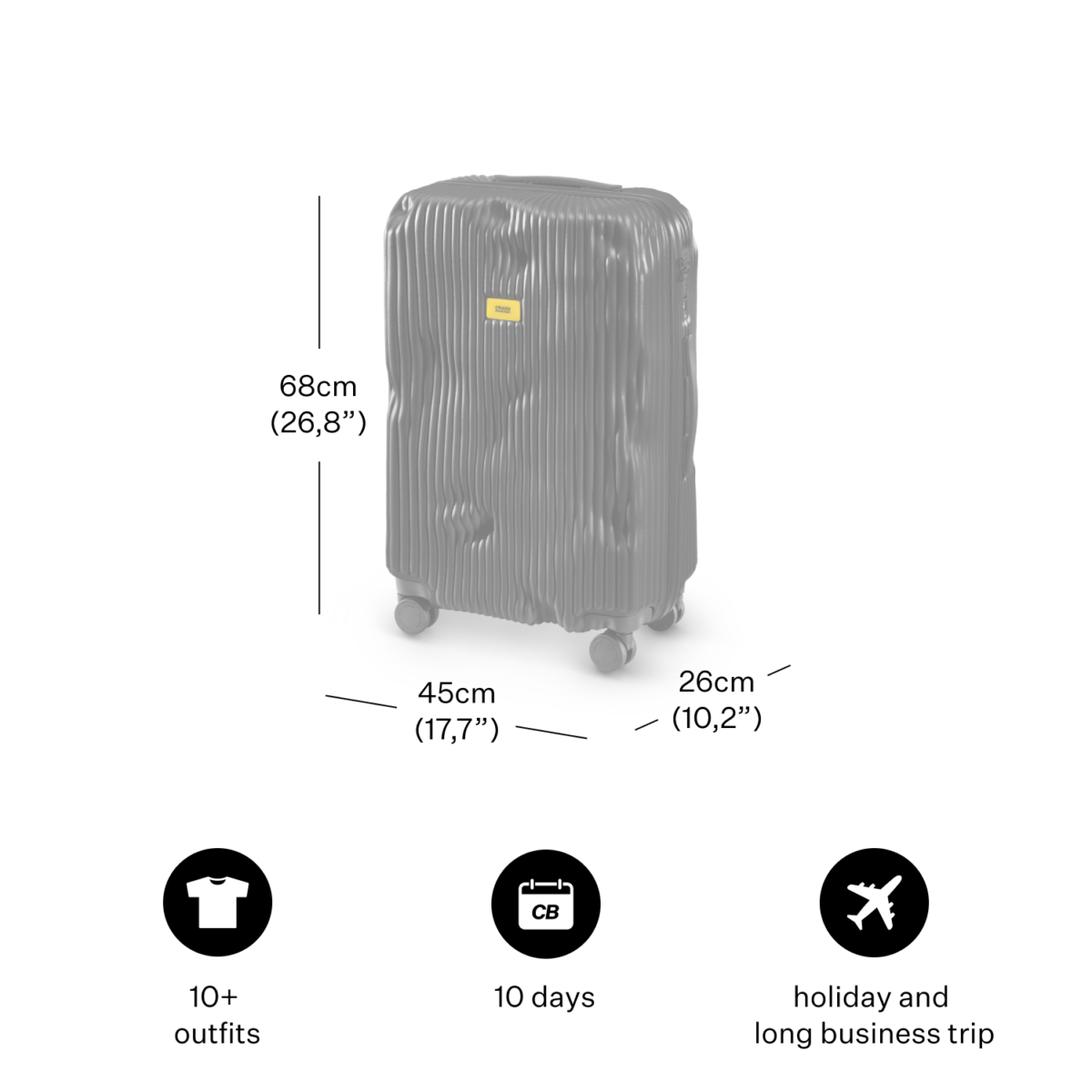 Crash-Baggage_luggage_Stripe_Size_Medium Crash-Baggage_luggage_Stripe_Size_Medium