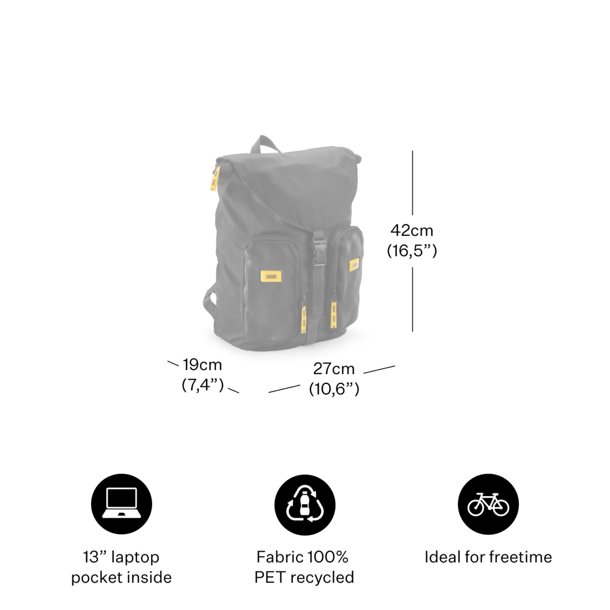 Crash-Baggage_bags_CNC-rucksack_Size_Std Crash-Baggage_bags_CNC-rucksack_Size_Std