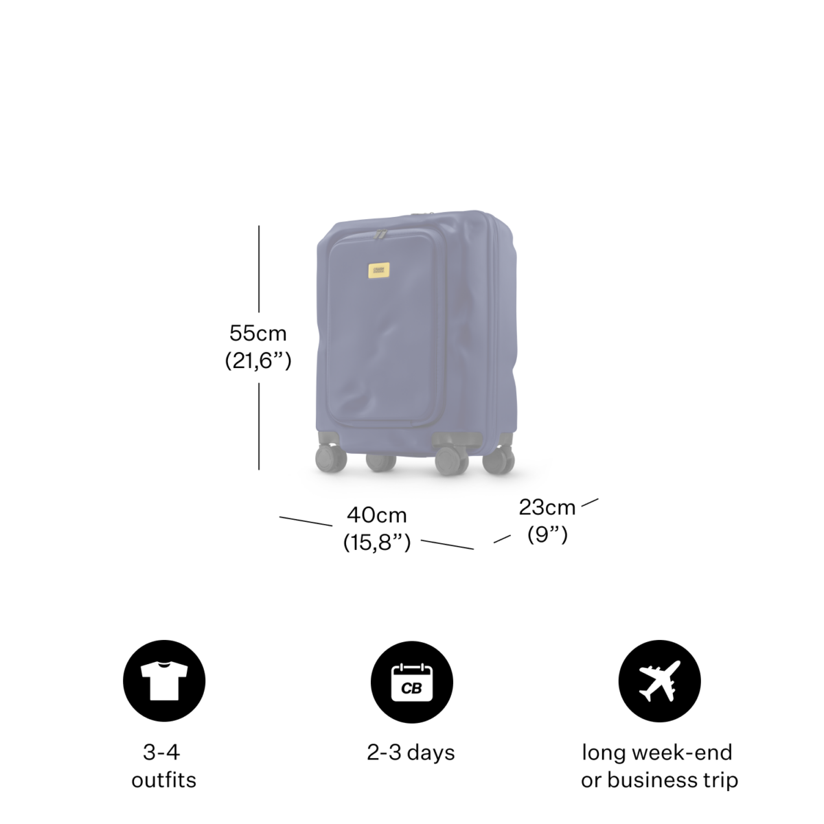 Crash-Baggage_luggage_Share_Size_Cabin Crash-Baggage_luggage_Share_Size_Cabin